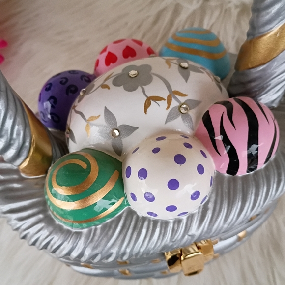 Timmy Woods Wooden Easter Egg Basket - Picture 3 of 10